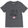 CHECK MEOWT CAT V-Neck Tee