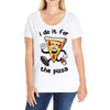 i do it for the pizza Ladies Curvy T-Shirt