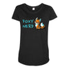 foxy nerd Maternity Scoop Neck T-shirt