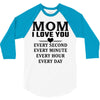I Love You Mom 3/4 Sleeve Shirt