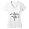 Winter (f78) Women's V-Neck T-Shirt