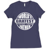 worlds greatest farter father Ladies Fitted T-Shirt