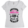 I Have A Pretty Daughter Gun A Shovel And An Alibi Women's Triblend Scoop T-shirt