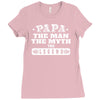 papa gift day shirt grandfather tee best Ladies Fitted T-Shirt