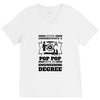 Never Underestimate A Pop Pop With An Engineer Degree V-Neck Tee