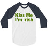 kiss me i'm irish 3/4 Sleeve Shirt