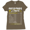 December Girl Facts Sagittarius Ladies Fitted T-Shirt