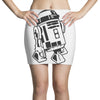 r2 d2 retro star wars sci fi lucas Mini Skirts