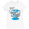 hipster ice cube Ladies Fitted T-Shirt
