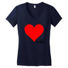 Besties Heart Family Matching Women's V-Neck T-Shirt