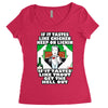 if it tastes like chicken, funny rude ideal birthday present Women's Triblend Scoop T-shirt