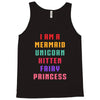 i am a mermaid unicorn kitten fairy princess Tank Top