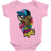 up all night cat Baby Bodysuit