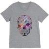 Colorful Skull V-Neck Tee