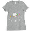 saturn go round Ladies Fitted T-Shirt
