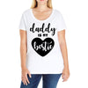 Daddy is My Bestie Ladies Curvy T-Shirt