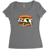 fresh meat Women's Triblend Scoop T-shirt