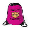funny cat Drawstring Bags