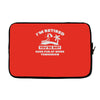 i'm retired Laptop sleeve