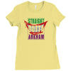 straight outta arkham Ladies Fitted T-Shirt