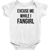 excuse me while i fangirl Baby Bodysuit