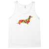 dachshund flower 2 Tank Top