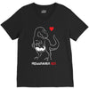 pregnant rex white and red color V-Neck Tee