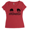 geeks vs nerds Women's Triblend Scoop T-shirt