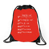 X-Mas Math Drawstring Bags