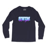 swim like a girl neon Long Sleeve Shirts