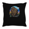 polygon bear graphic Throw Pillow