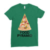 pizza lover's food pyramid Ladies Fitted T-Shirt
