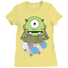 one eyes monster Ladies Fitted T-Shirt