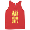 less people, more cats Tank Top