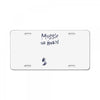 Muggle On Board Navy License Plate