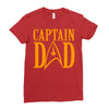 captain dad Ladies Fitted T-Shirt