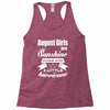 August Girls Are Sunshine Mixed With A Little Hurricane Racerback Tank