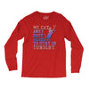 my cat and i stay in tonight Long Sleeve Shirts