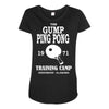 forrest gump   ping pong camp   cult film Maternity Scoop Neck T-shirt