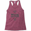 work the shaft Racerback Tank