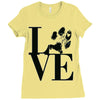 LOVE MY DOG Ladies Fitted T-Shirt