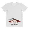 August Peeking Out Baby Boy in Spanish All Over Women's T-shirt