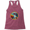 Nasa  Blue White Yellow Color Racerback Tank