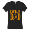 captain dad Women's V-Neck T-Shirt