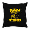 ram strong Throw Pillow