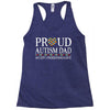 proud autism dad Racerback Tank