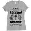 I Am One Blessed Granny Ladies Fitted T-Shirt