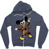 mickey mouse trap Zipper Hoodie