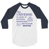 The Universe Is Made Of Protons Neutrons Elektrons And Morons 3/4 Sleeve Shirt