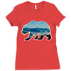 wild bear Ladies Fitted T-Shirt